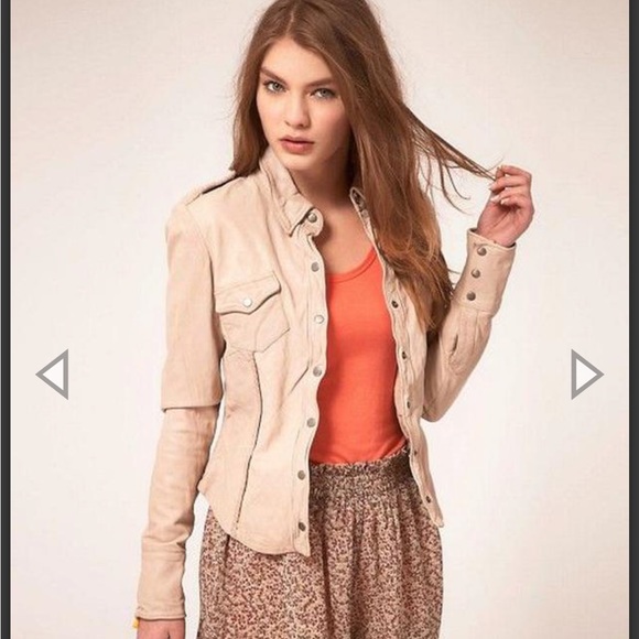 Muubaa Leather Ranch Shirt in Anthracite - Picture 2 of 14